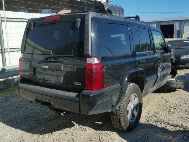 1J8HG48P87C528460 - 2007 JEEP COMMANDER BLACK photo 4