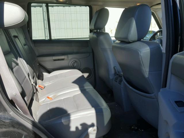 1J8HG48P87C528460 - 2007 JEEP COMMANDER BLACK photo 6