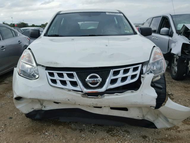 JN8AS5MT3DW528672 - 2013 NISSAN ROGUE S WHITE photo 9