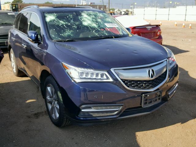 5FRYD4H89FB024945 - 2015 ACURA MDX ADVANC 蓝色 照片 1