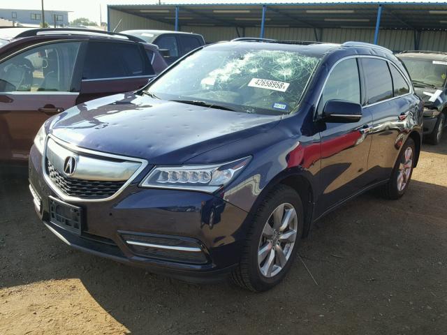5FRYD4H89FB024945 - 2015 ACURA MDX ADVANC 蓝色 照片 2