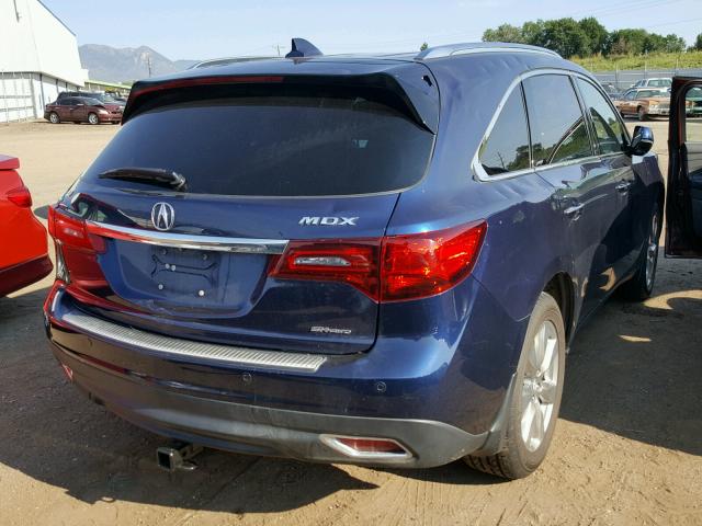 5FRYD4H89FB024945 - 2015 ACURA MDX ADVANC 蓝色 照片 4