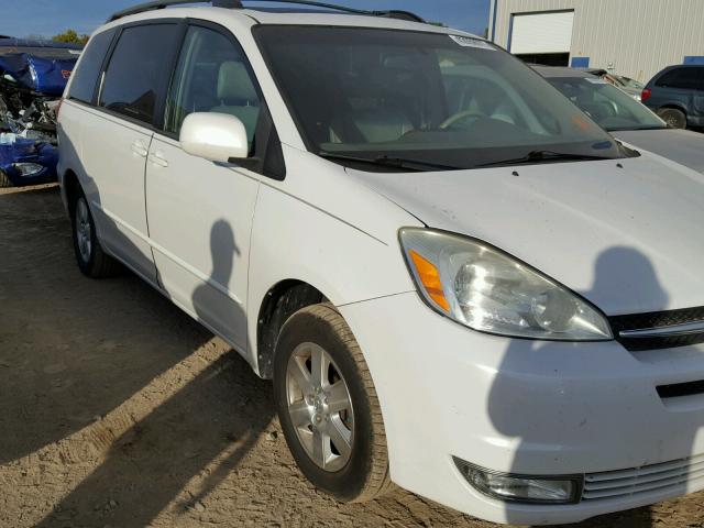 5TDZA22C04S050407 - 2004 TOYOTA SIENNA XLE WHITE photo 1