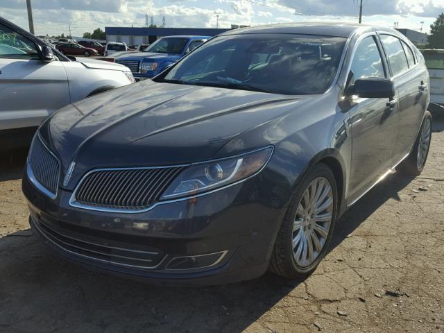 1LNHL9EK3DG608791 - 2013 LINCOLN MKS BLUE photo 2