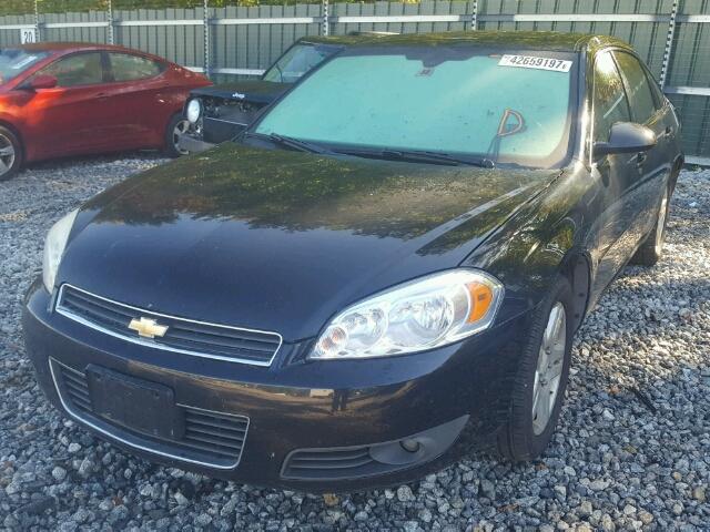 2G1WC58R879125953 - 2007 CHEVROLET IMPALA BLACK photo 2