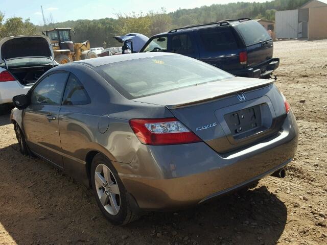 2HGFG12837H557653 - 2007 HONDA CIVIC EX CHARCOAL photo 3