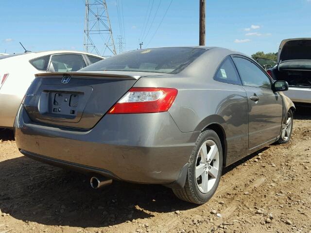 2HGFG12837H557653 - 2007 HONDA CIVIC EX CHARCOAL photo 4