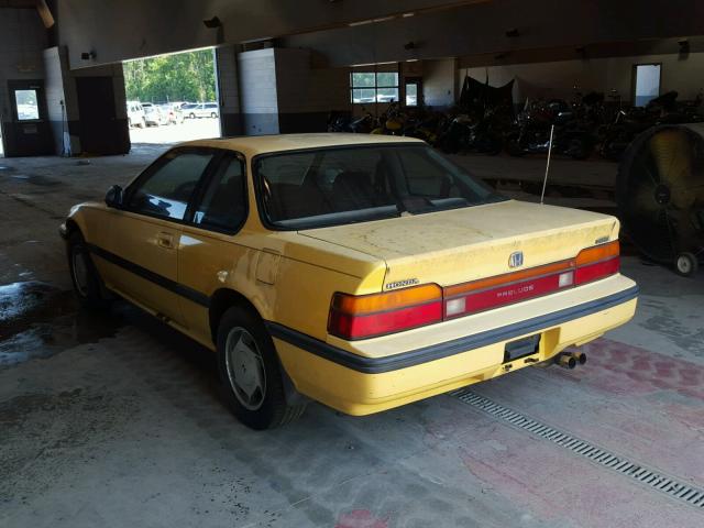 JHMBA4231KC044948 - 1989 HONDA PRELUDE 2. YELLOW photo 3