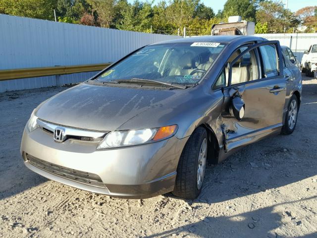 1HGFA16597L085799 - 2007 HONDA CIVIC GRAY photo 2