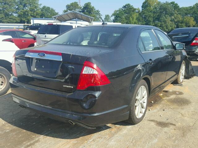 3FAHP0JG5BR236338 - 2011 FORD FUSION SEL BLACK photo 4