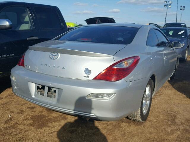 4T1CE30P68U763086 - 2008 TOYOTA CAMRY SOLA SILVER photo 4