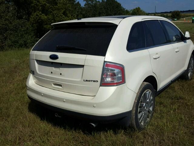 2FMDK39C98BA95464 - 2008 FORD EDGE WHITE photo 4