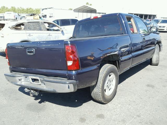 1GCEC19T95Z125727 - 2005 CHEVROLET SILVERADO BLUE photo 4