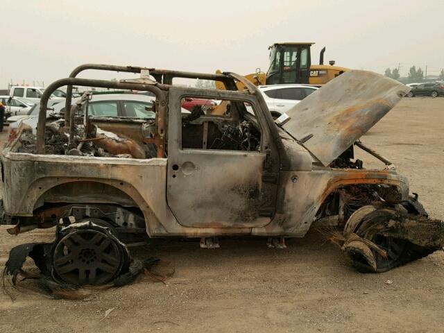 1C4AJWBG9EL132629 - 2014 JEEP WRANGLER S ნაცრისფერი ფოტო 9