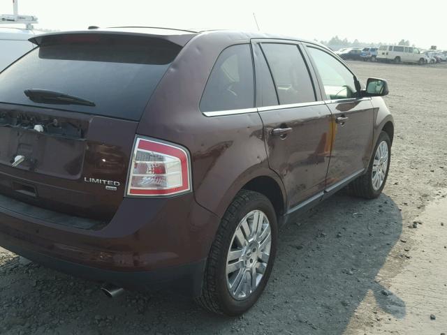 2FMDK4KC7ABA66311 - 2010 FORD EDGE LIMIT BROWN photo 4