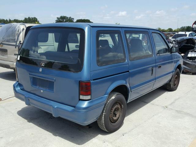 2B4GH253XRR670869 - 1994 DODGE CARAVAN BLUE photo 4