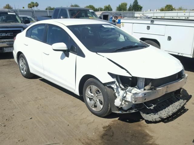 19XFB2F57EE263300 - 2014 HONDA CIVIC LX WHITE photo 1