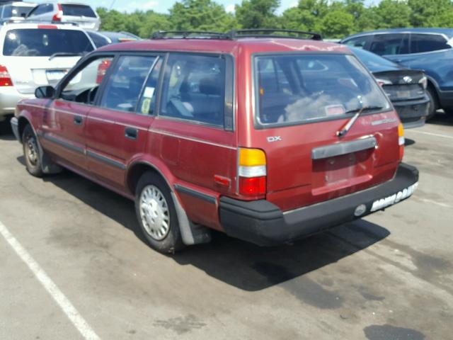 JT2AE94K3L3356637 - 1990 TOYOTA COROLLA DL RED photo 3