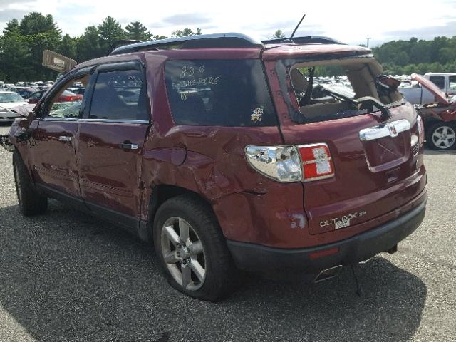 5GZER33777J141723 - 2007 SATURN OUTLOOK SP მუქწითელი ფოტო 3