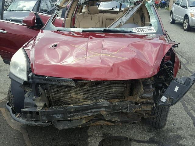 5GZER33777J141723 - 2007 SATURN OUTLOOK SP მუქწითელი ფოტო 7