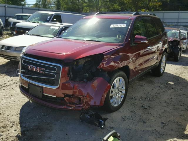 1GKKVRKD2FJ347951 - 2015 GMC ACADIA SLT წითელი ფოტო 2