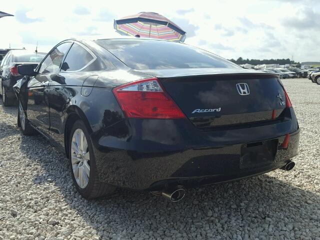 1HGCS2B87AA010267 - 2010 HONDA ACCORD EXL BLACK photo 3