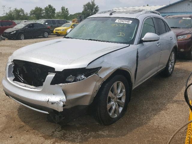 JNRBS08W67X400254 - 2007 INFINITI FX45 SILVER photo 2