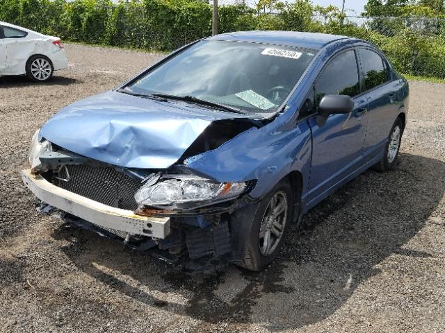 2HGFA16479H115518 - 2009 HONDA CIVIC DX-G BLUE photo 2