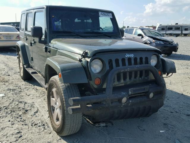 1J8GA59167L210950 - 2007 JEEP WRANGLER GREEN photo 1