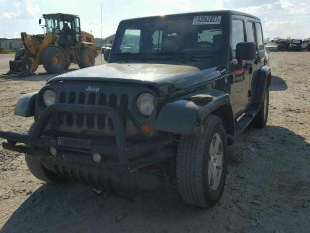 1J8GA59167L210950 - 2007 JEEP WRANGLER GREEN photo 2