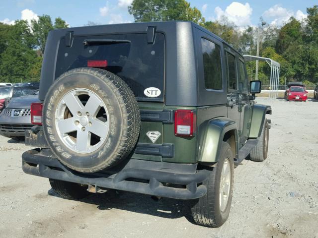 1J8GA59167L210950 - 2007 JEEP WRANGLER GREEN photo 4