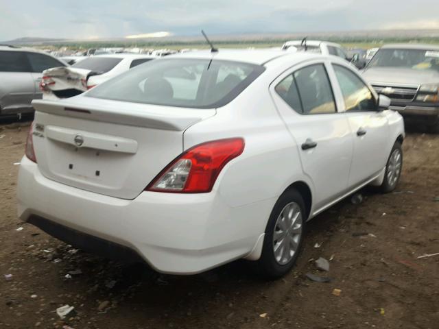 3N1CN7AP0HL845743 - 2017 NISSAN VERSA S WHITE photo 4