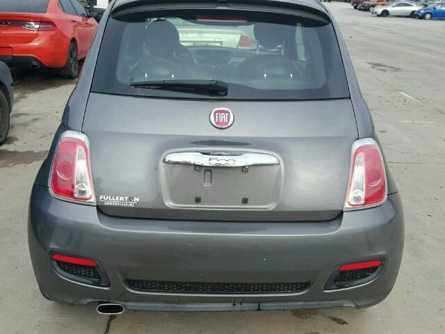 3C3CFFBR3CT123197 - 2012 FIAT 500 SPORT GRAY photo 9