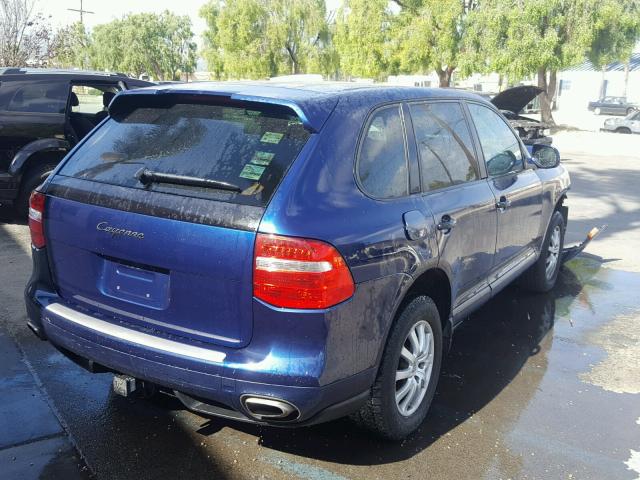 WP1AA29P98LA29390 - 2008 PORSCHE CAYENNE BLUE photo 4