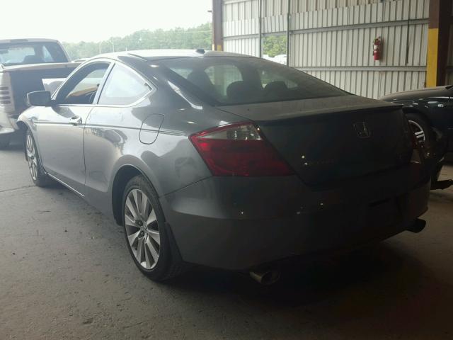 1HGCS2B89AA002137 - 2010 HONDA ACCORD EXL GRAY photo 3