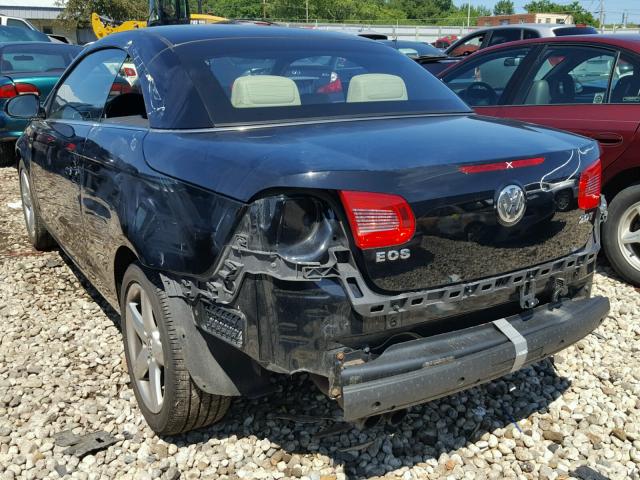 WVWCA71F97V037602 - 2007 VOLKSWAGEN EOS 2.0T S 黑色 照片 3