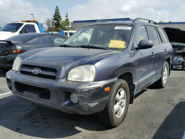 KM8SC13D96U104245 - 2006 HYUNDAI SANTA FE G BLUE photo 2