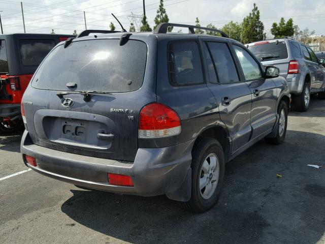 KM8SC13D96U104245 - 2006 HYUNDAI SANTA FE G BLUE photo 4