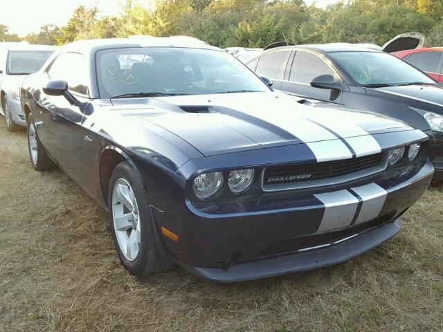 2C3CDYAG5EH294398 - 2014 DODGE CHALLENGER BLUE photo 1