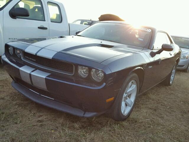 2C3CDYAG5EH294398 - 2014 DODGE CHALLENGER BLUE photo 2