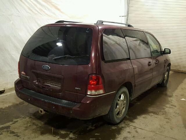 2FMDA52227BA25075 - 2007 FORD FREESTAR S RED photo 4