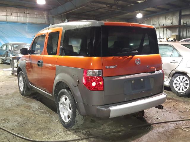 5J6YH18583L014209 - 2003 HONDA ELEMENT EX ORANGE photo 3