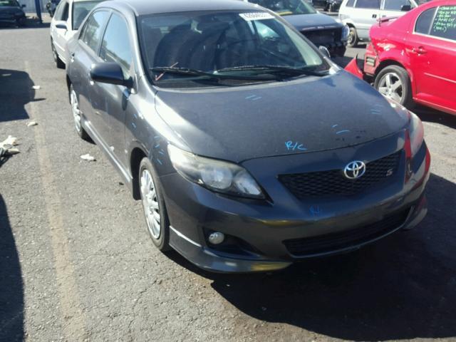 1NXBU40E19Z017522 - 2009 TOYOTA COROLLA BA GRAY photo 1