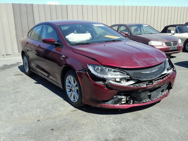 1C3CCCBB4FN566473 - 2015 CHRYSLER 200 S RED photo 1