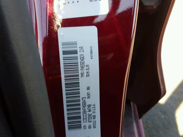 1C3CCCBB4FN566473 - 2015 CHRYSLER 200 S 红色 照片 10