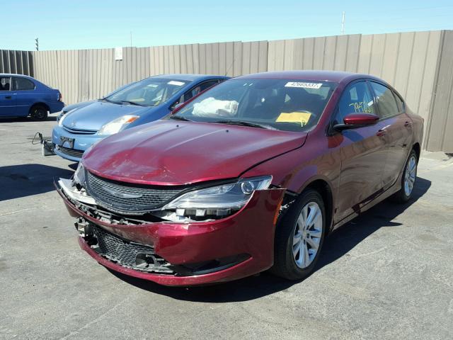 1C3CCCBB4FN566473 - 2015 CHRYSLER 200 S 红色 照片 2