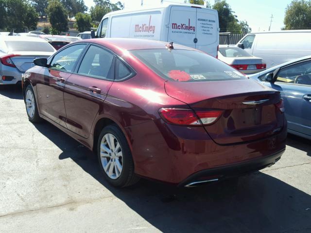 1C3CCCBB4FN566473 - 2015 CHRYSLER 200 S RED photo 3