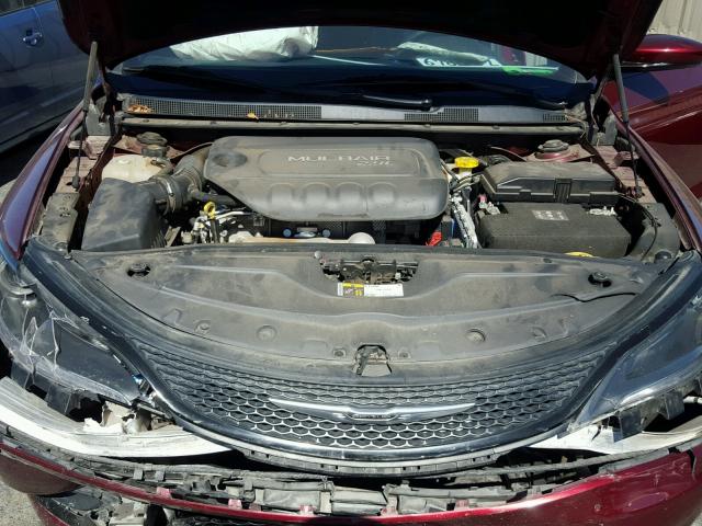 1C3CCCBB4FN566473 - 2015 CHRYSLER 200 S 红色 照片 7