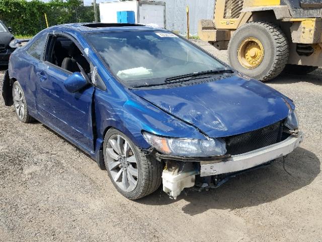 2HGFG2A56AH100369 - 2010 HONDA CIVIC SI BLUE photo 1