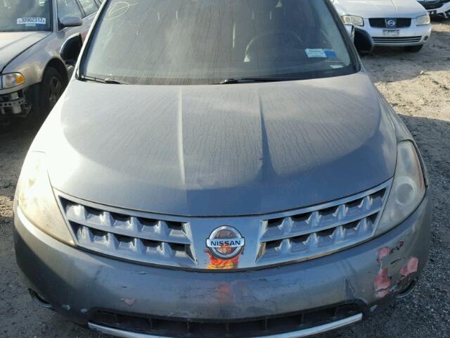 JN8AZ08W26W508600 - 2006 NISSAN MURANO GRAY photo 7